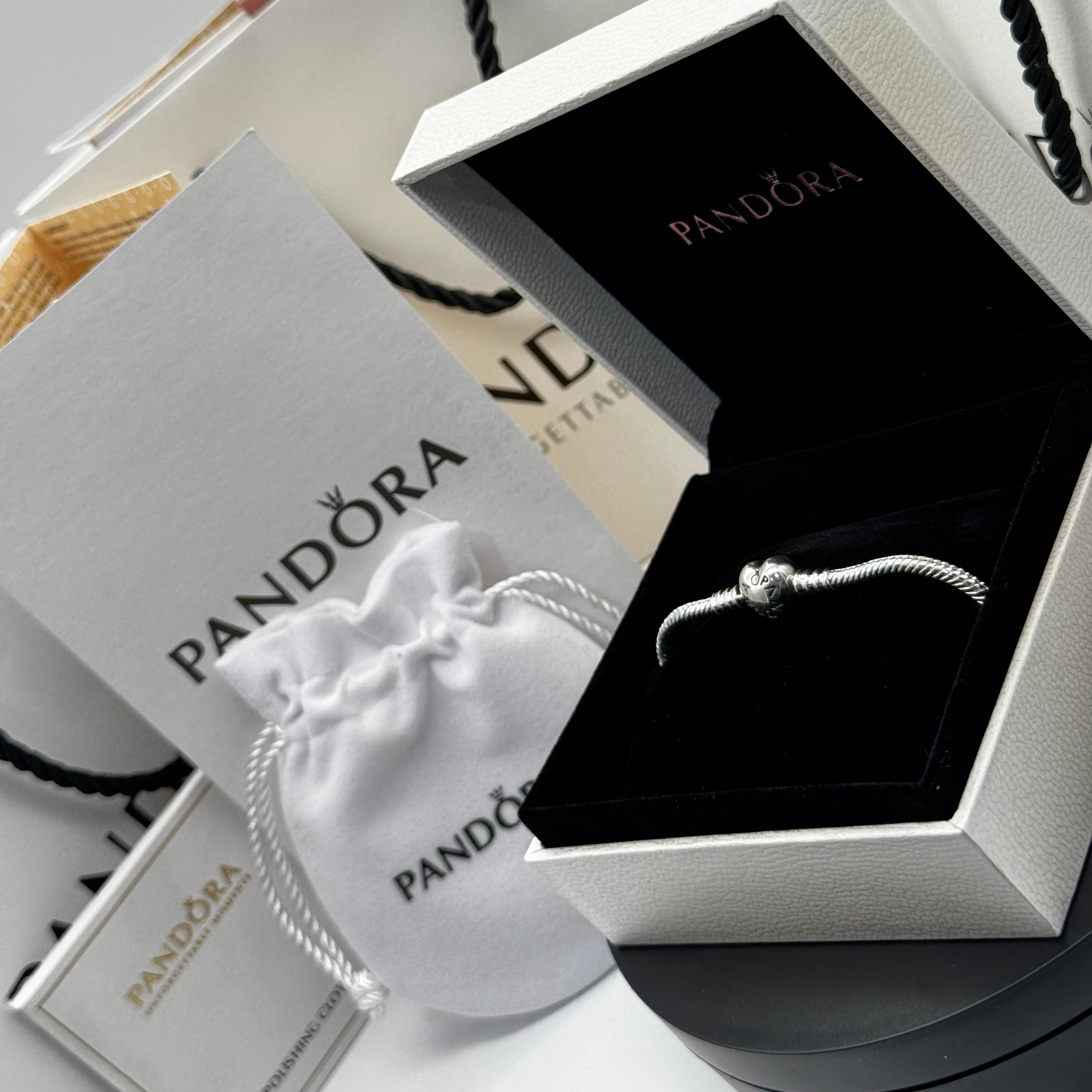 PANDORA S925 HEART SNAKE BRACELET – ZOCALO ONLINE