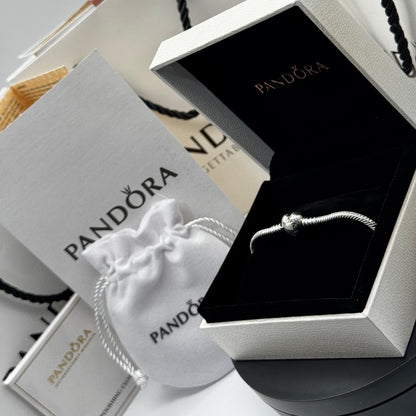 PANDORA S925 HEART SNAKE BRACELET