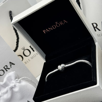 PANDORA S925 HEART SNAKE BRACELET