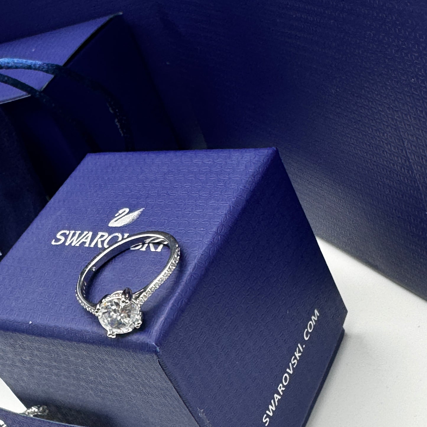 ANILLO PROMESA COMPROMISO SWAROVSKI CONSTELLA COCTEL GEMA PAVE