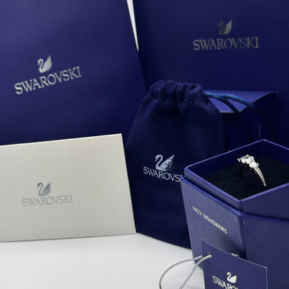 ANILLO PROMESA COMPROMISO SWAROVSKI ATTRACT CIRCONITA Y 3 CRISTALES MUJER