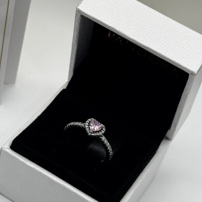 Pink Raised Heart Promise Ring + Gift Kit 