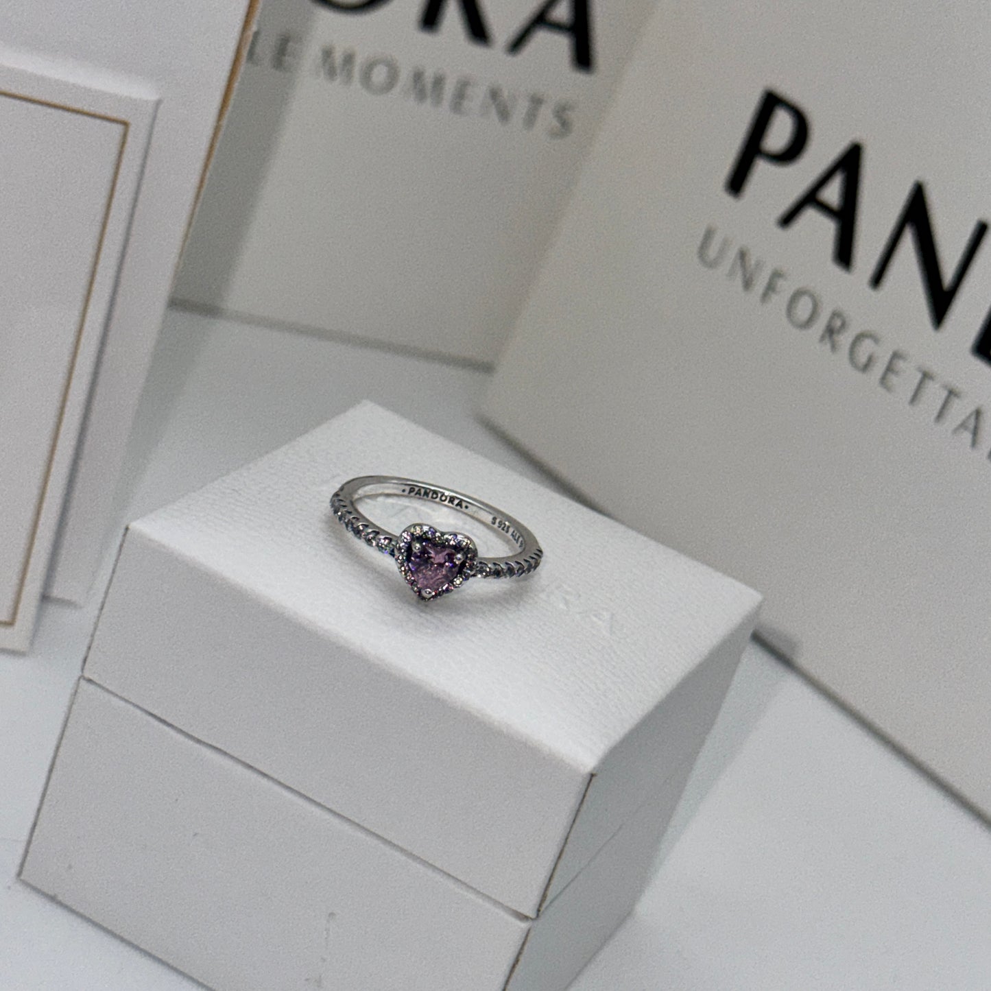 Pink Raised Heart Promise Ring + Gift Kit 