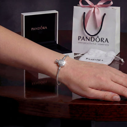 PULSERA PANDORA CORONA O PLATA .925 + KIT DE REGALO ZOCALO ONLINE