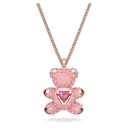 COLLAR TEDDY BEAR OSO SWAROVSKI ROSE GOLD