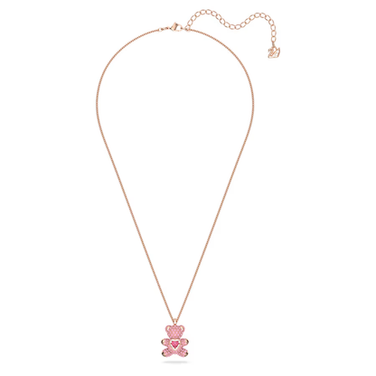 COLLAR TEDDY BEAR OSO SWAROVSKI ROSE GOLD