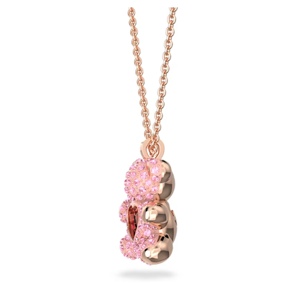 COLLAR TEDDY BEAR OSO SWAROVSKI ROSE GOLD