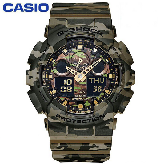 RELOJ CASIO G SHOCK CAMOUFLAGE GA 100 - ZOCALO ONLINE