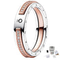 ANILLO LOGO Y PAVE 2 TONOS SIGNATURE PANDORA + KIT DE REGALO