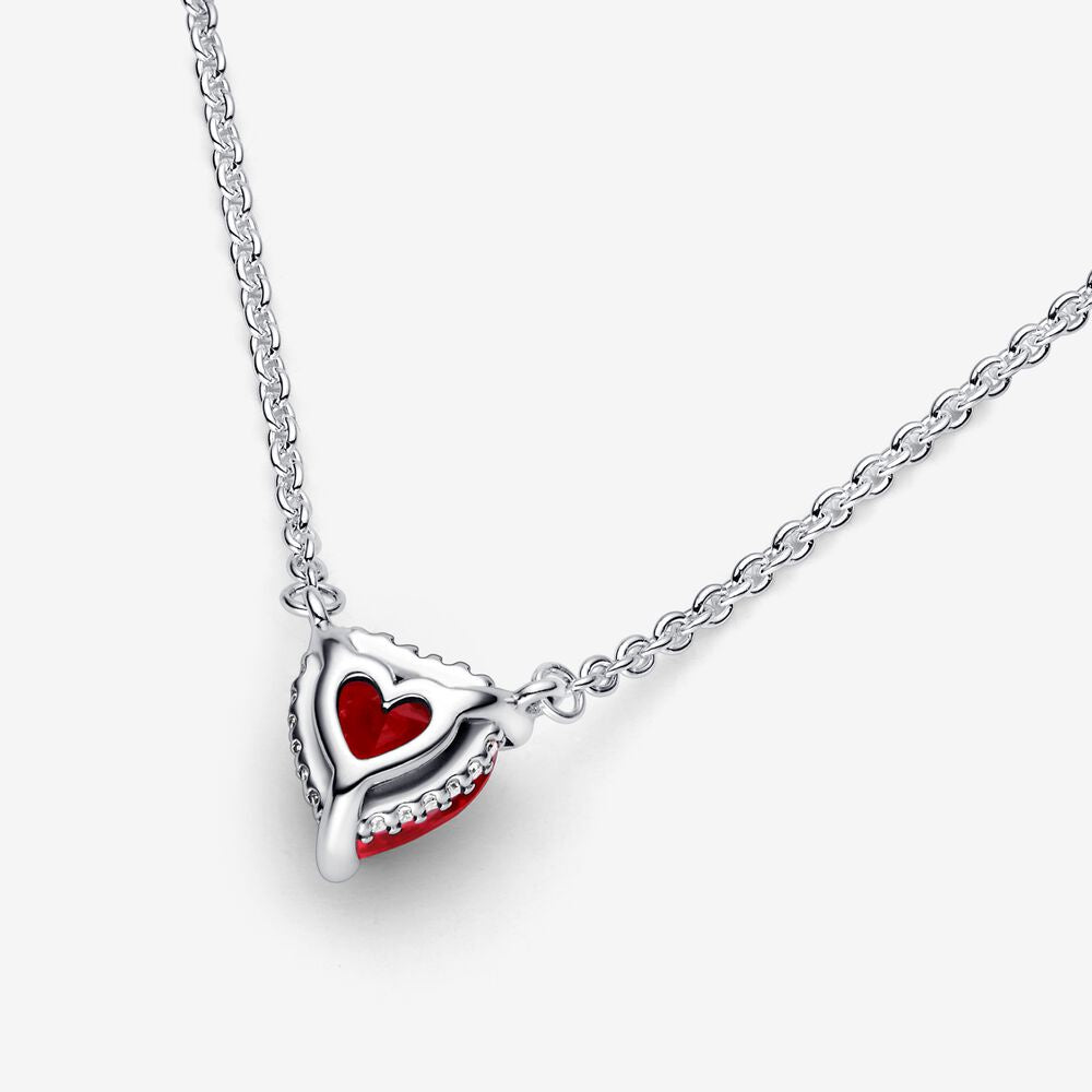 COLLAR CORAZON ROJO LOVE PANDORA S 925 - ZOCALO ONLINE