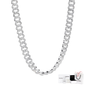 COLLAR PANDORA CUBANO CADENA PAVE ESLABONES PLATA .925