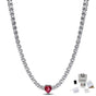 LOVE PANDORA S 925 RED HEART NECKLACE