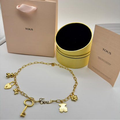 COLLAR TOUS DIJE ORO OSO TEDDY BEAR MOTIVOS CHARMING ZOCALO ONLINE