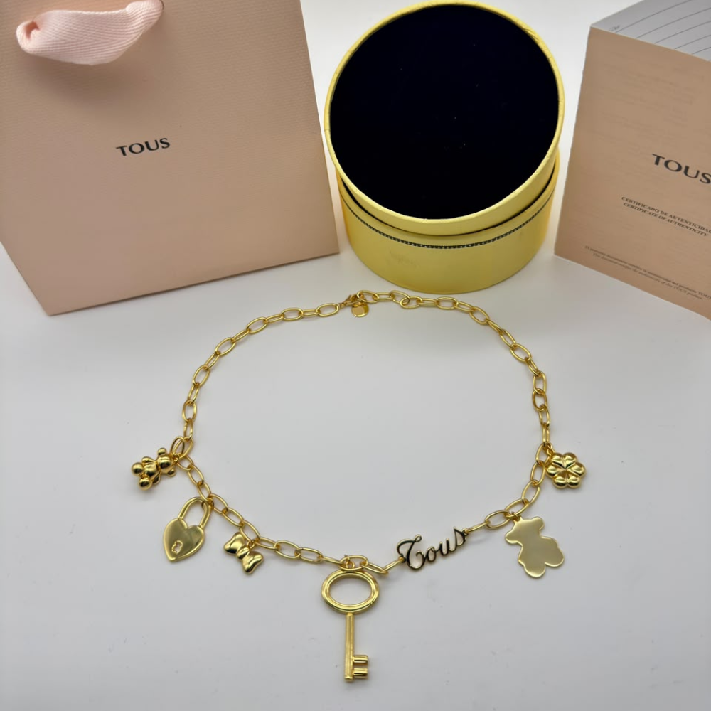 COLLAR TOUS DIJE ORO OSO TEDDY BEAR MOTIVOS CHARMING ZOCALO ONLINE